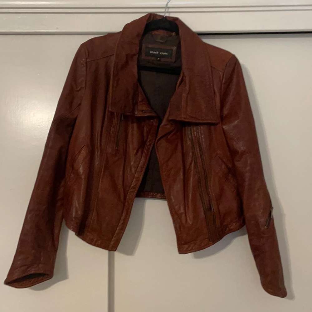 Black Rivet leather jacket